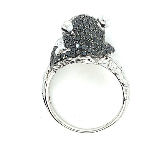 18K熊貓造型鑽石戒指