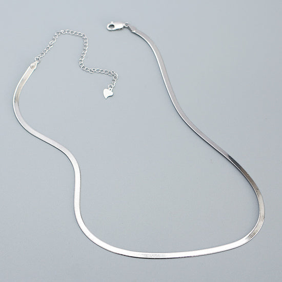 Punk Solid Color Sterling Silver Plating Necklace