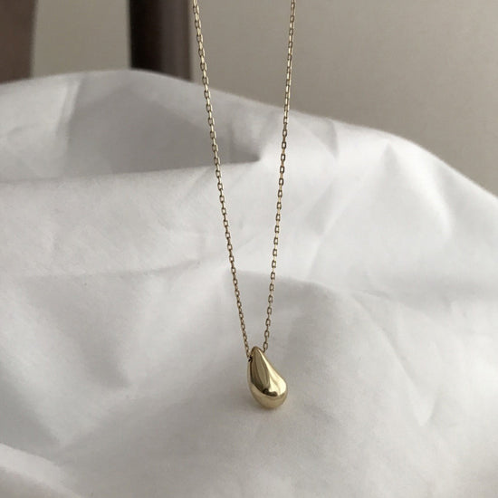 Load image into Gallery viewer, Simple Style Water Droplets Sterling Silver Plating 18K Gold Plated Pendant Necklace
