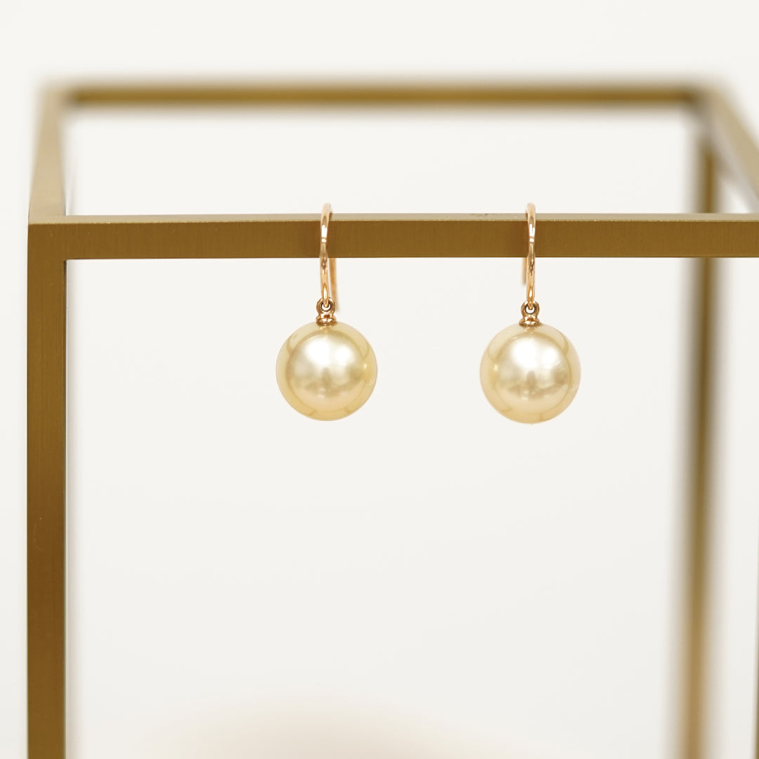 THIALH - 瑰寶系列 - 18k黃金南洋珍珠耳環