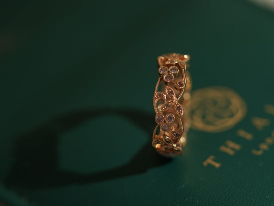 Load image into Gallery viewer, 18K gold Pink diamond ring
