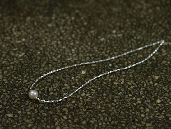Nature - Sterling Silver Pearl Necklace