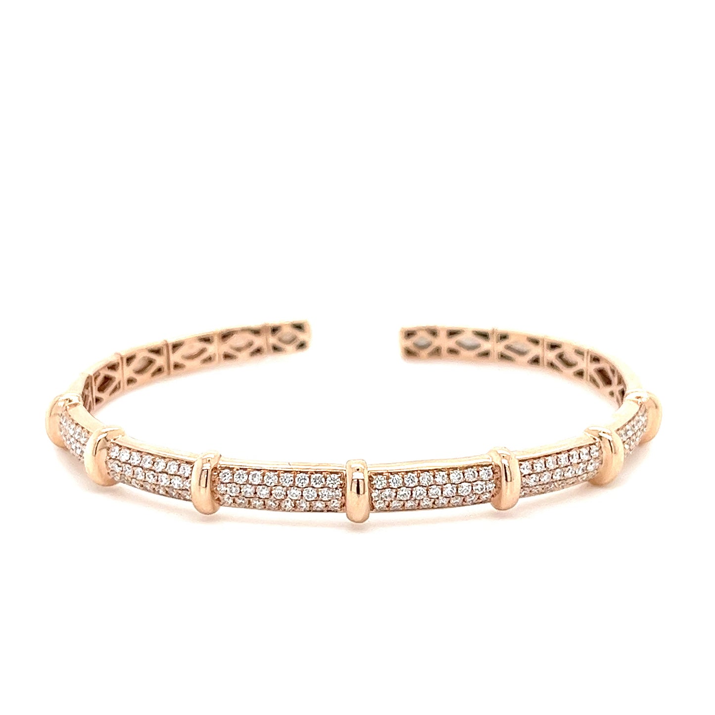 18K Rose Gold Bracelet with Diamonds
