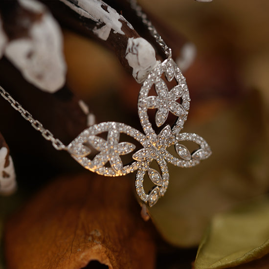 Load image into Gallery viewer, THIALH - FAUNA &amp;amp; FLORA - Butterfly Diamond Necklace
