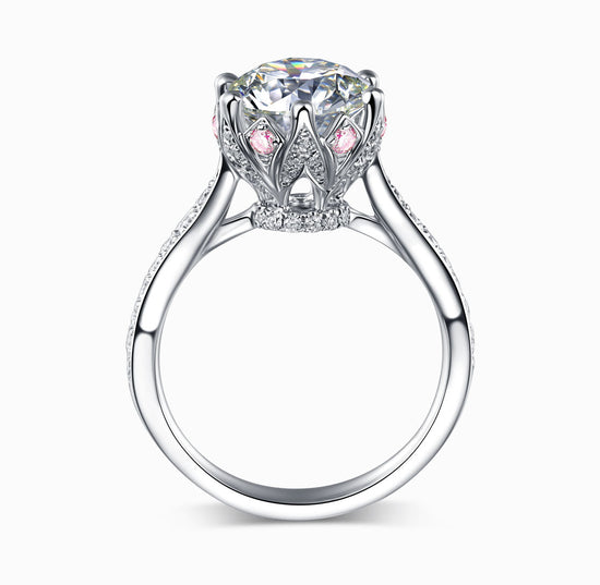 THIALH - BRIDAL - Solitaire Pink Sapphire Engagement Ring (Customized Service)
