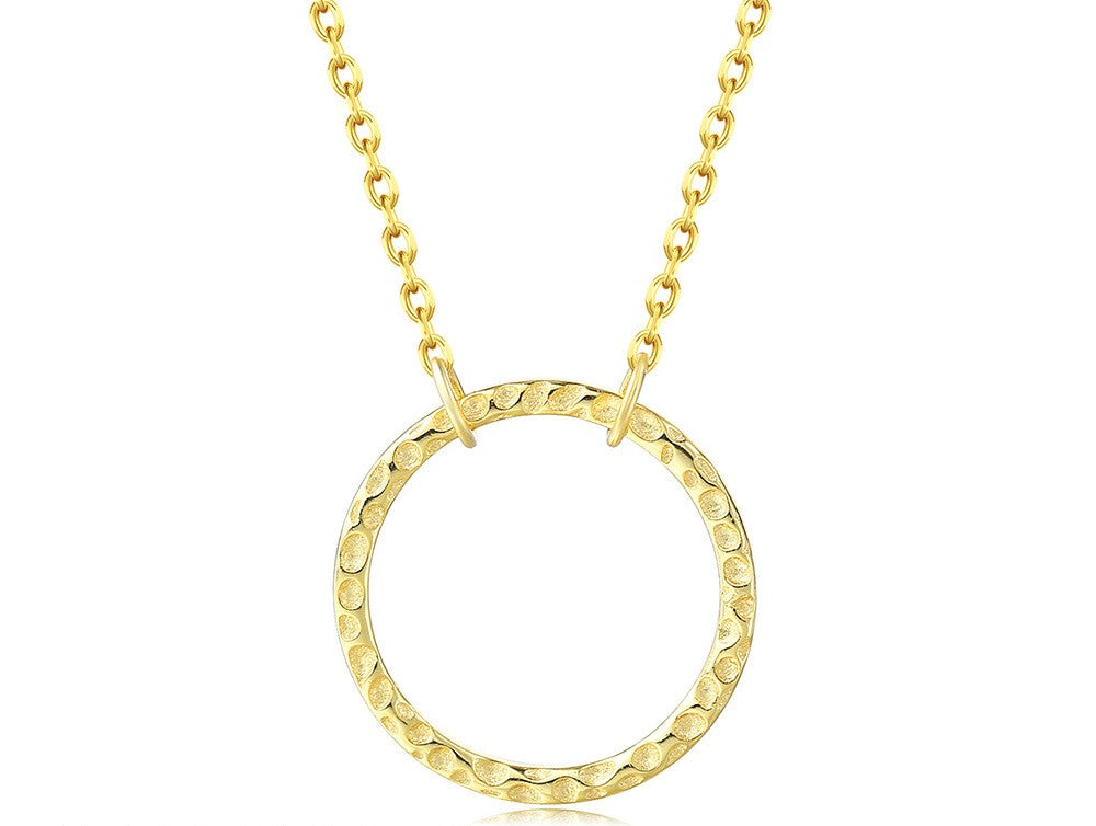 Load image into Gallery viewer, Simple Style Circle Sterling Silver Plating Pendant Necklace
