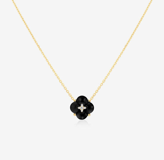THIALH - Fontana di Trevi - Onyx and Diamond Necklace