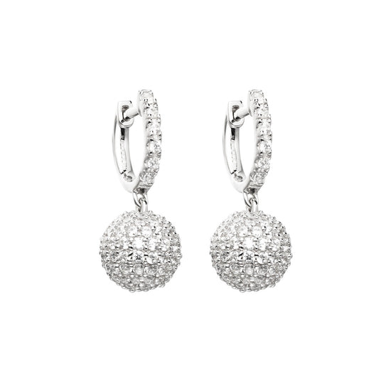THIALH - Classic - Smart 18K White Gold plated Earrings