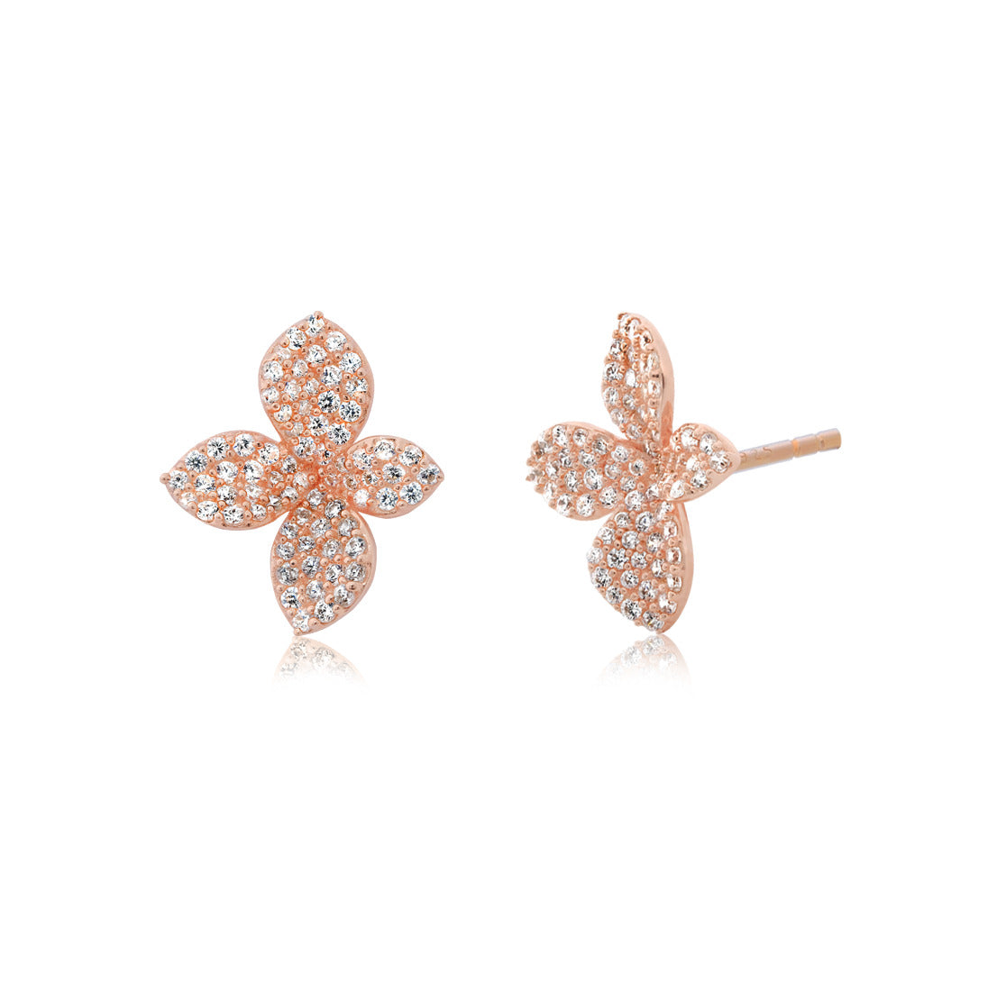 THIALH - Classic - Bloom 18K Rose Gold plated Earrings
