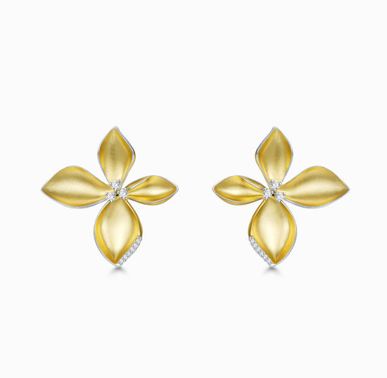 THIALH-Amalfi-Bloom 18K Yellow Gold plated Earrings