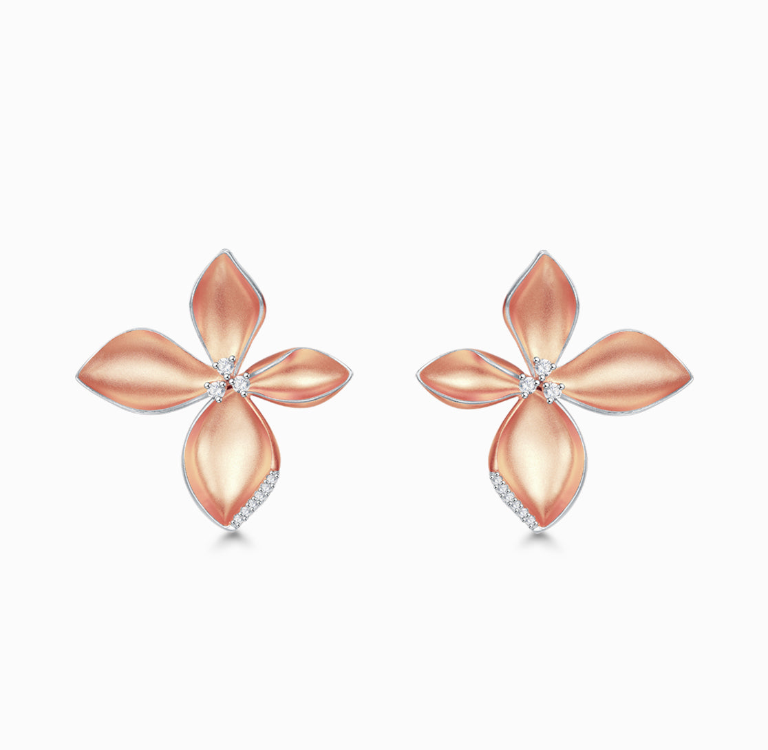 THIALH-Amalfi-Bloom 18K Rose Gold plated Earrings