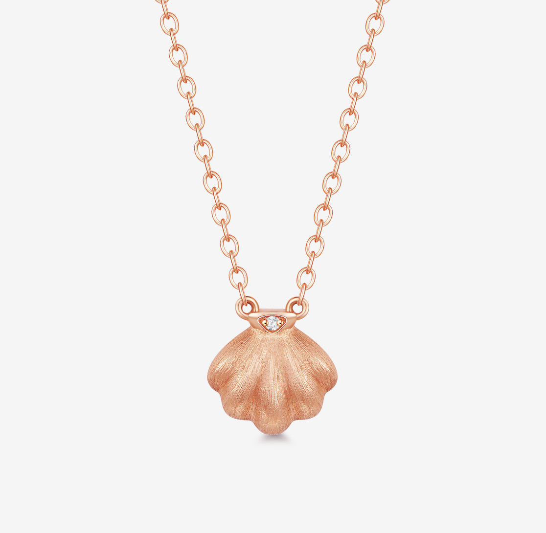 THIALH - 海洋系列 - 貝殼鑽石珍珠貝母項鍊