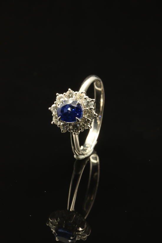 PT900鉑金寶石戒指(藍寶石)