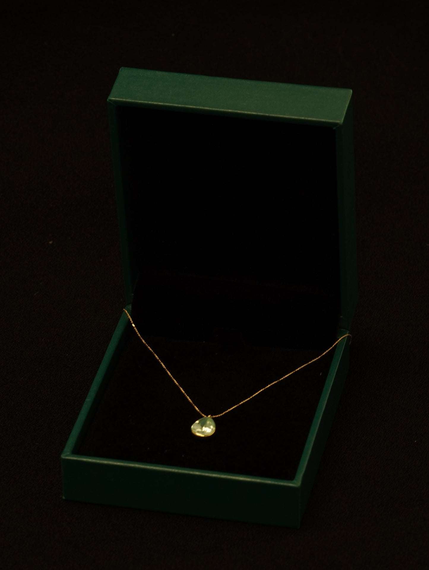 Beau- Green Drop Necklace