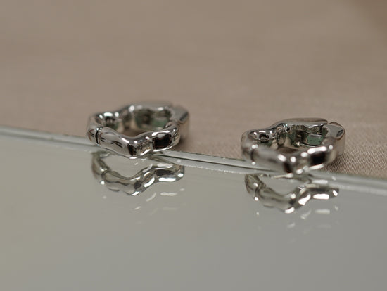 Load image into Gallery viewer, Beau- Small Size White Gold Ear Cuffs
