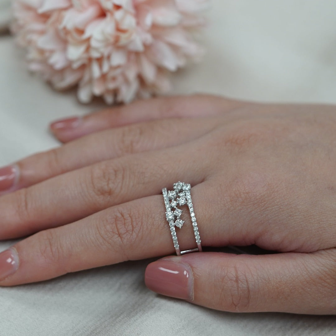 FINITE - 18K White Gold Diamond Ring