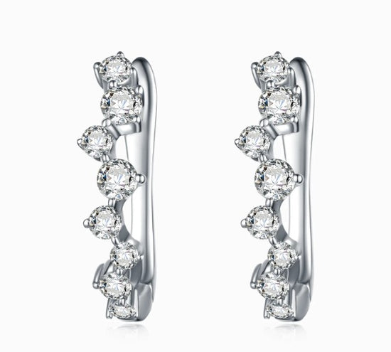 Load image into Gallery viewer, LEGACY- 18K White Gold Dimond Earring

