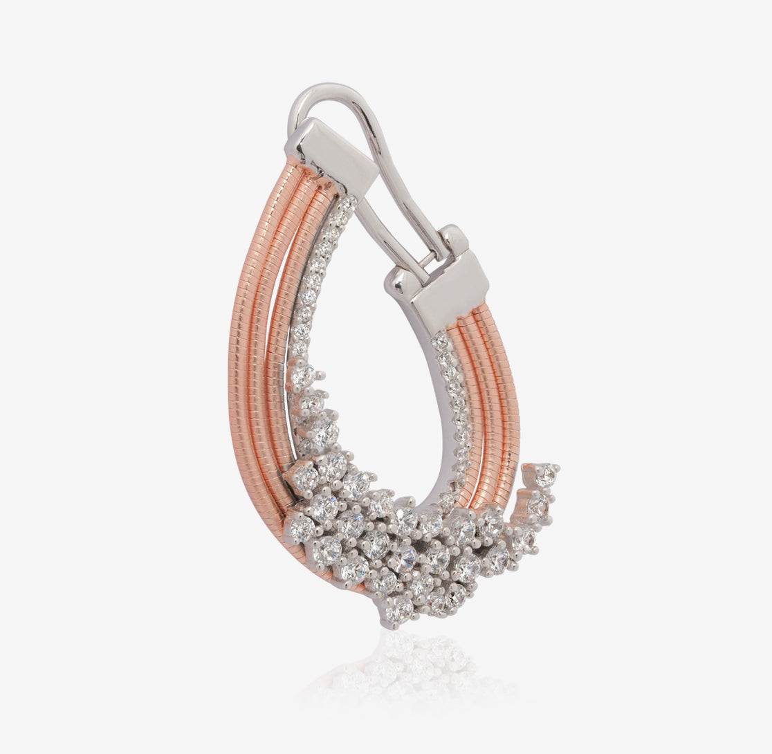THIALH - 印象意大利系列 - 流光鍍18K玫瑰金耳環