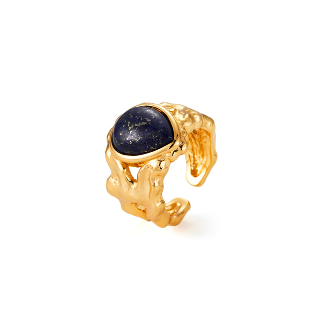 NM - Lapis Yellow Gold plated Ring