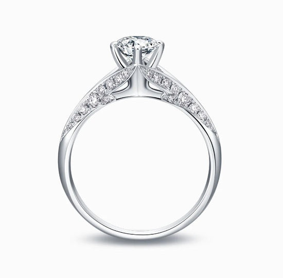 THIALH - 婚慶系列 -18K白金鑽石結婚戒指(訂制服務)