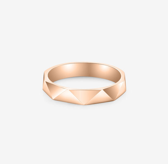 Load image into Gallery viewer, THIALH - ROMAnce • CRYSTAL CHAPEL - Rose Gold Wedding Band
