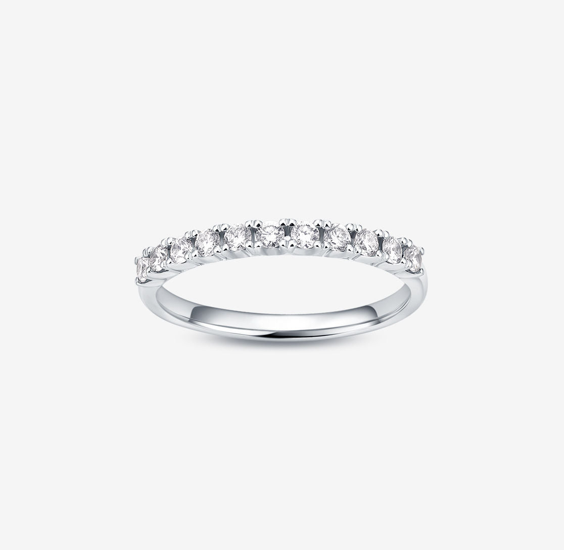 Load image into Gallery viewer, THIALH - ROMAnce • ROYAL GATEWAY - Diamond in White Gold Wedding Ring
