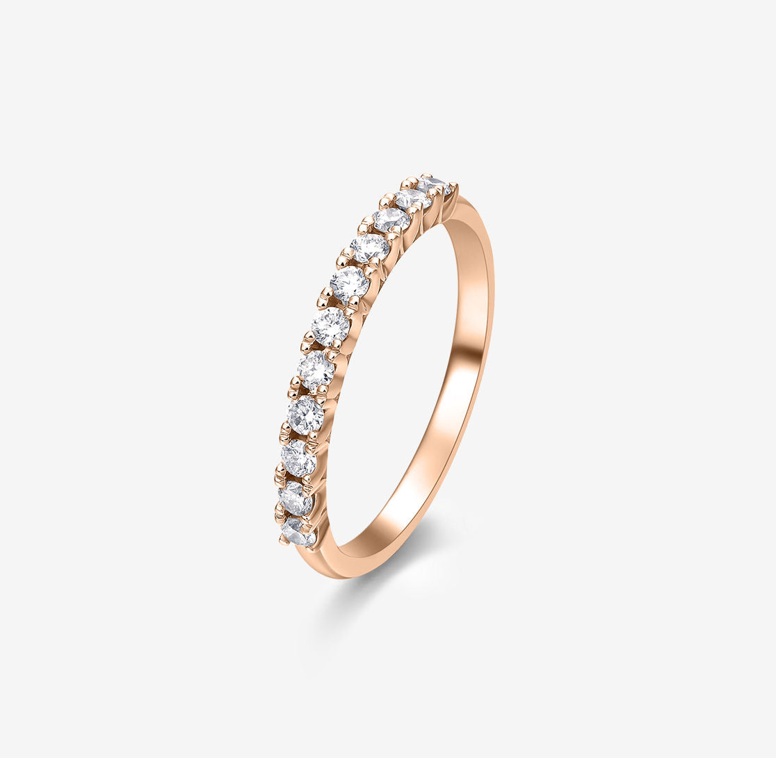 THIALH - ROMAnce • ROYAL GATEWAY - Diamond in Rose Gold Wedding Ring