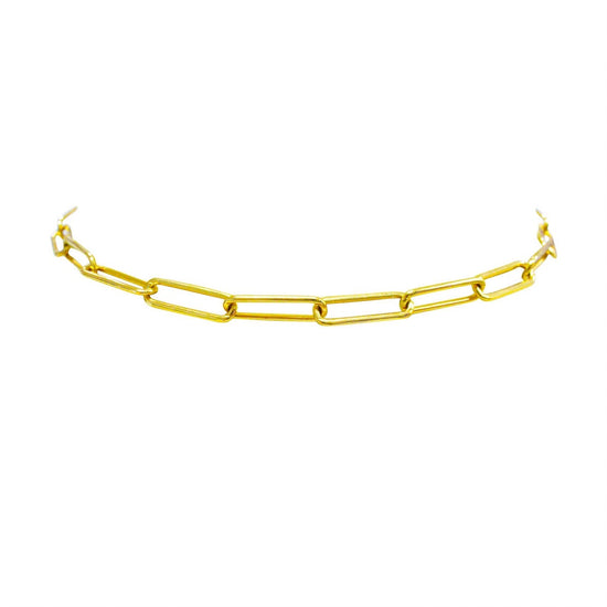 Links - 18K Yellow Gold Links Choker Necklace