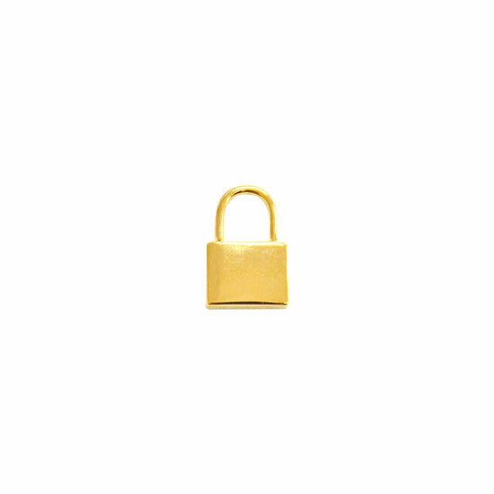 Links - 18K Yellow Gold Golden Love Lock Pendant