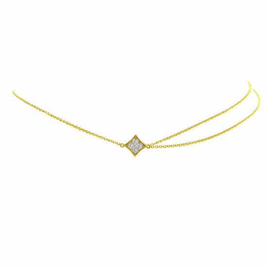Reign - 18K Yellow Gold Drape Choker Necklace