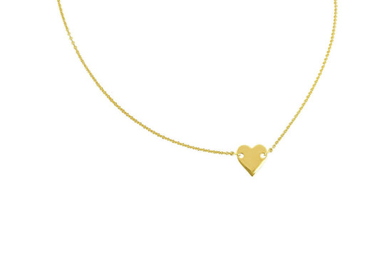 Load image into Gallery viewer, Golden Hour - 18K Yellow Gold Heart Necklace/Bracelet
