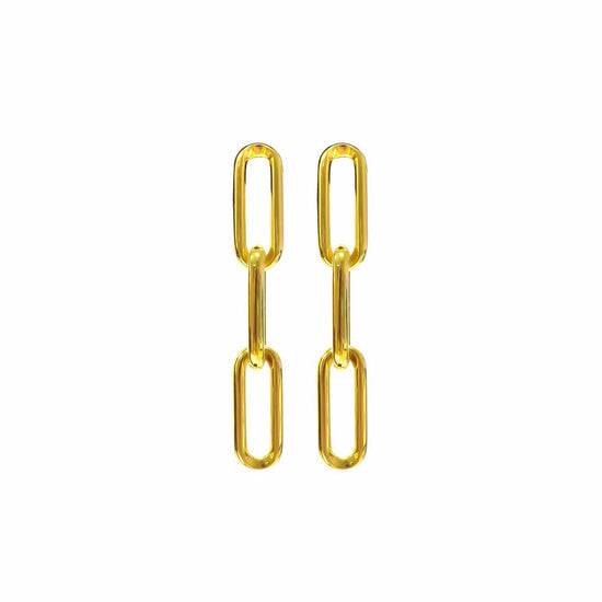Links - 18K Yeallow Gold Links (Bold) Earring
