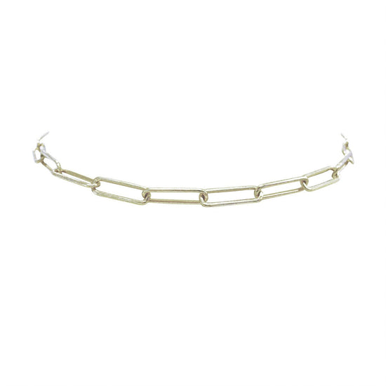 Links - 18K White Gold Links Choker Necklace