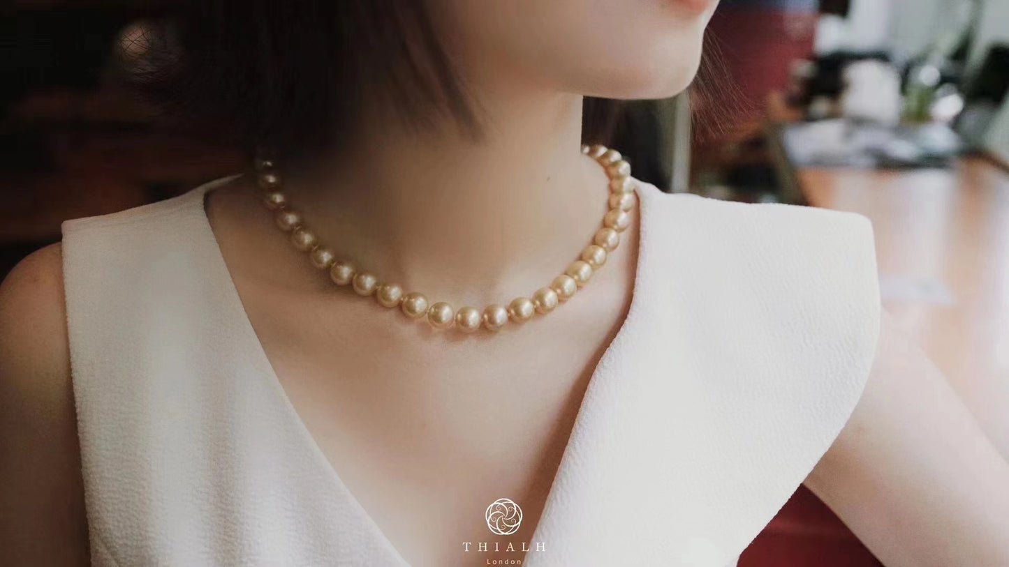 South Sea Gold Pearl Necklace (Accept Pre-order)