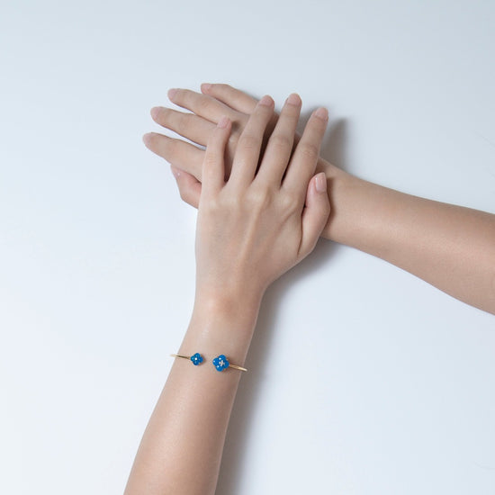 THIALH - 許願池系列 - 藍玉髓鑽石手鐲