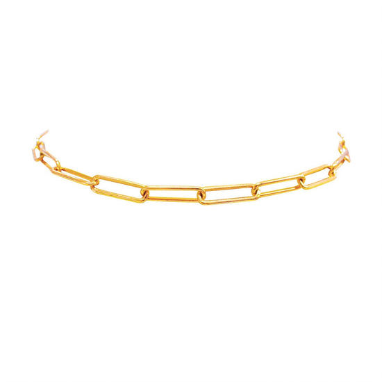 Links - 18K Rose Gold Links Choker Necklace