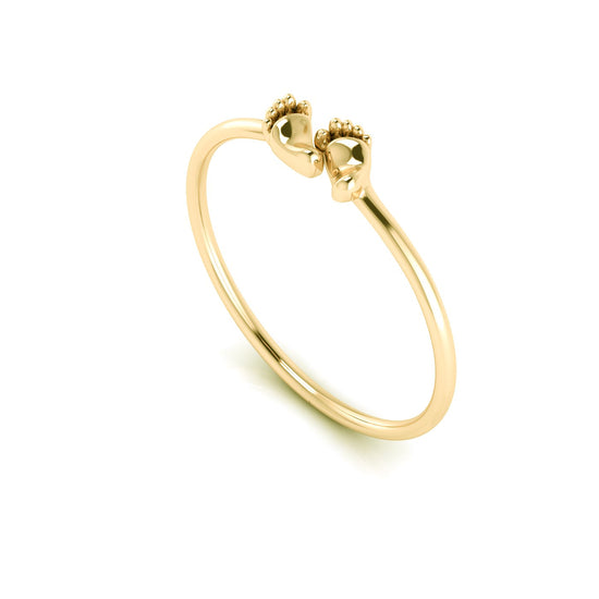 Pour La Vie - 18K Yellow Gold Plated Silver Roof of Life Bangle