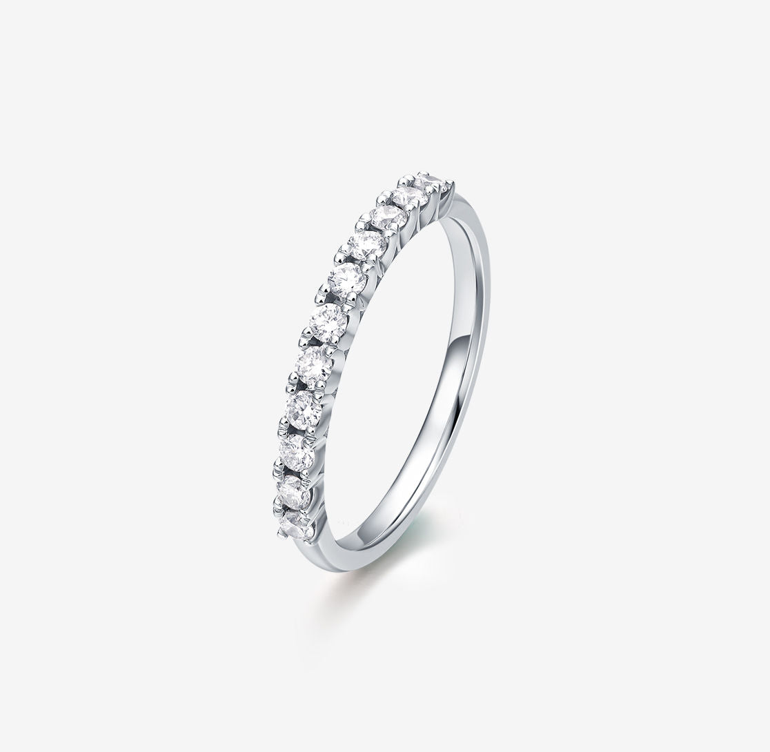 Load image into Gallery viewer, THIALH - ROMAnce • ROYAL GATEWAY - Diamond in White Gold Wedding Ring
