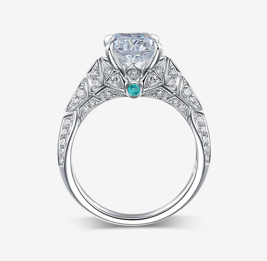 THIALH - 水晶教堂 - 枕形切割鑽石訂婚戒指(定制服務)