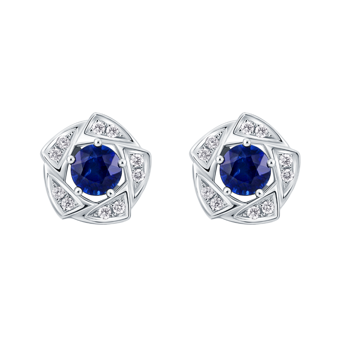 THIALH - DATURA • BLOSSOM - Sapphire Duality Earrings