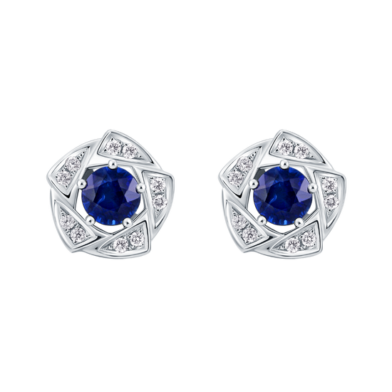 THIALH - DATURA • BLOSSOM - Sapphire Duality Earrings