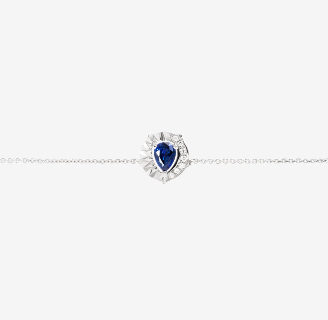 THIALH - 曼陀羅花 ‧ 花密系列 - 藍寶石和鑽石手鍊