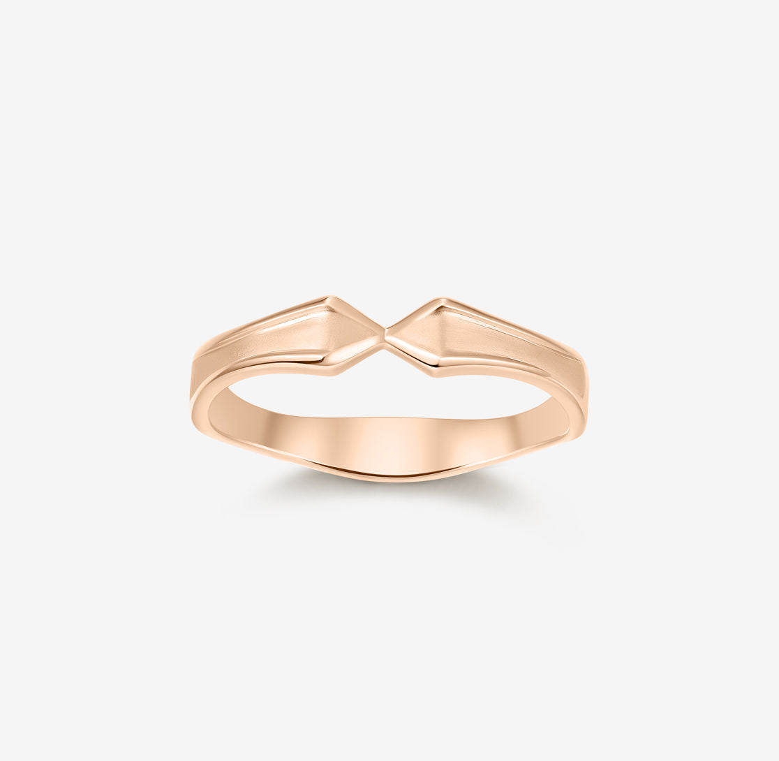 Load image into Gallery viewer, ROMAnce • ROYAL GATEWAY - Rose Gold Wedding Band

