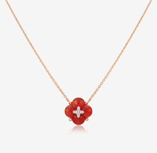 Load image into Gallery viewer, Fontana di Trevi - Carnelian and Diamond Necklace
