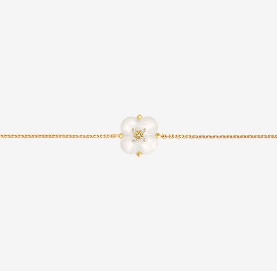 THIALH - 許願池系列 - 珍珠貝母黃鑽石手鍊