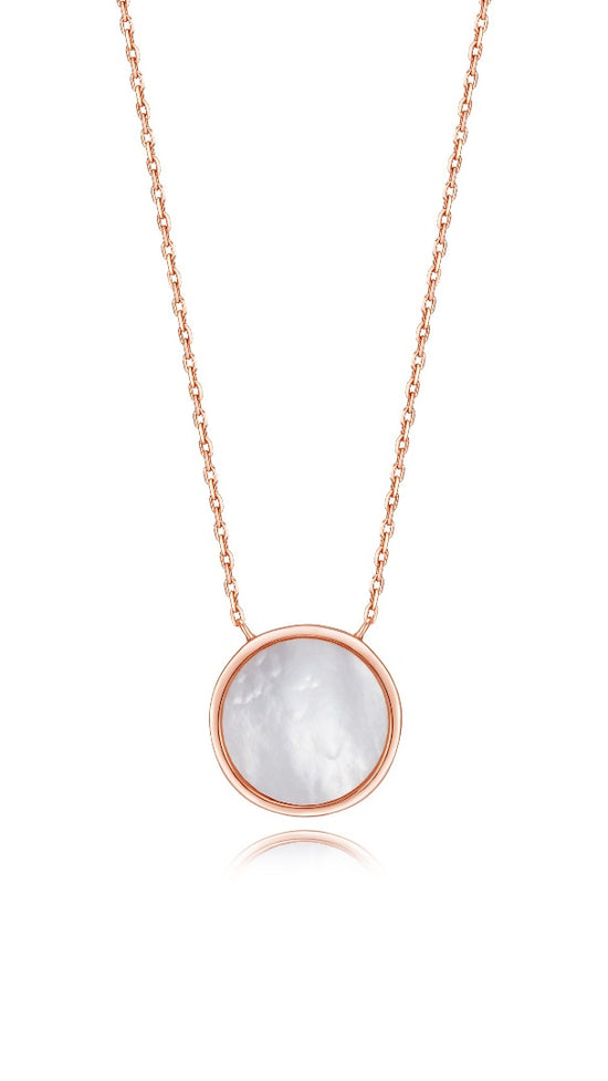 Load image into Gallery viewer, Galaxy - Pink Gold Staring Necklace
