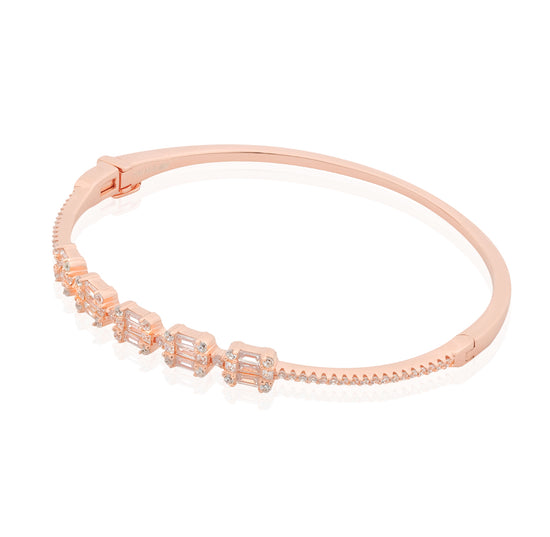 Classic - Sterling Silver Rose Gold plated Bangle