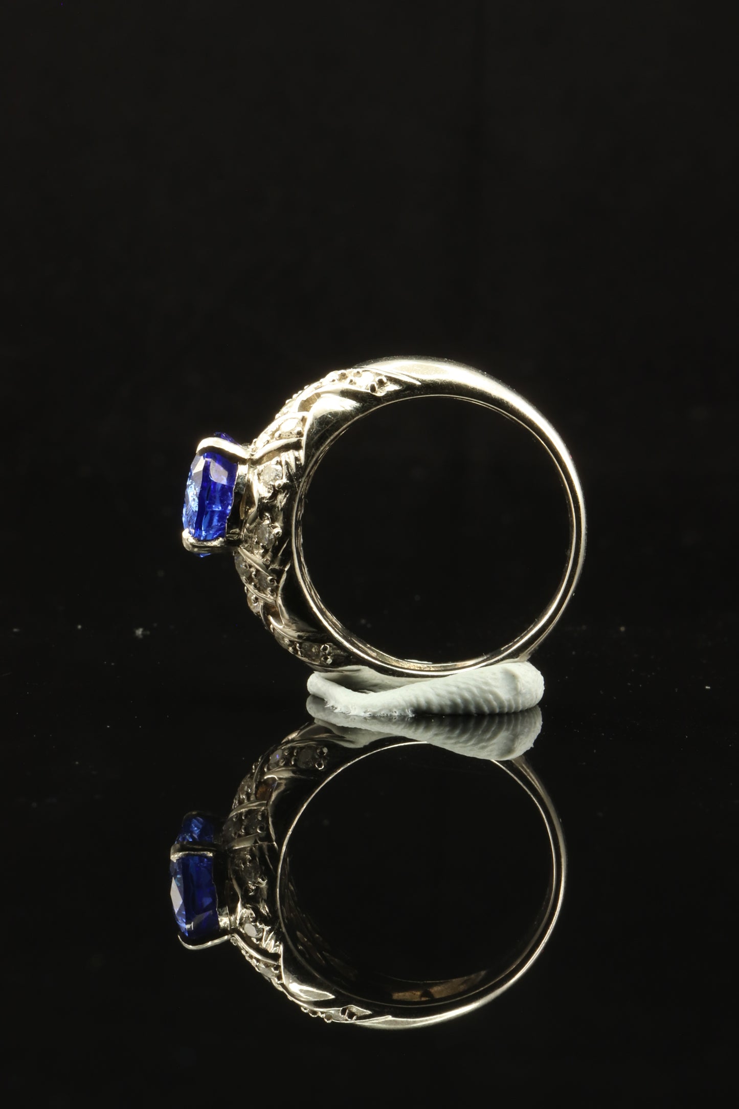 PT900白金寶石戒指(藍寶石)