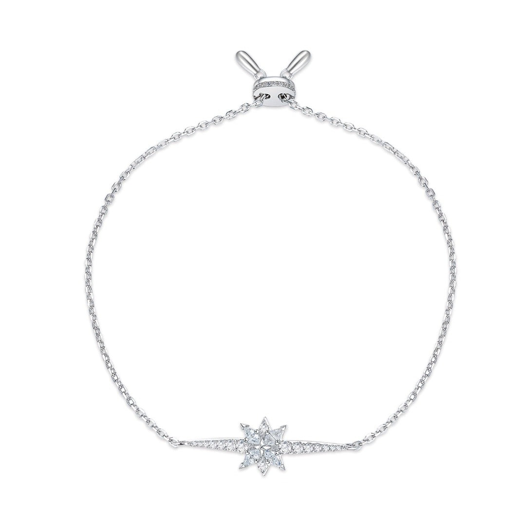 Galaxy - White Silver Starring Bracelet
