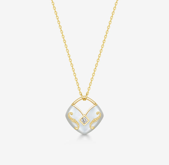 THIALH - CONCERTO - 18K Yellow Gold Mother of Pearl Necklace